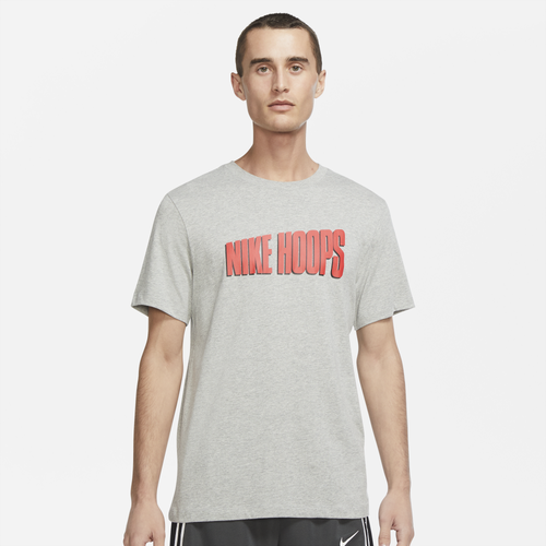 

Nike Mens Nike Champ Hoops Short-Sleeve Tee - Mens Dark Grey Heather Size L