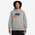Nike Club Basketball CHNL FTRA Pullover - Men's Dark Heather/Deep Royal/Safety