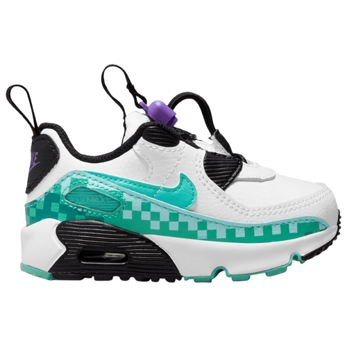 

Boys Nike Nike Air Max 90 Toggle SE - Boys' Toddler Basketball Shoe White/Blue/Black Size 04.0