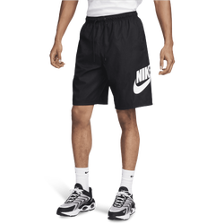 Men's - Nike Club Woven Shorts - White/Black