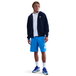 Men's - Nike Club Woven Shorts - Lt Photo Blue/White