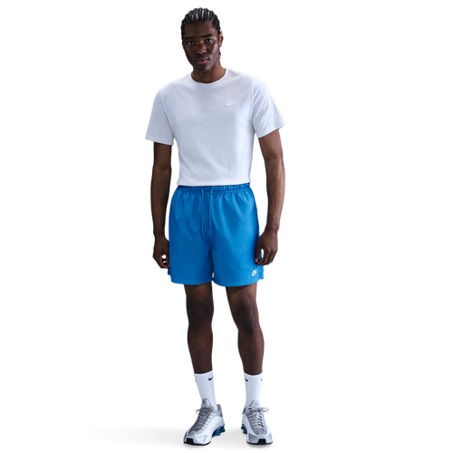 MENS - Nike Club Flow Shorts - White/Lt Photo Blue