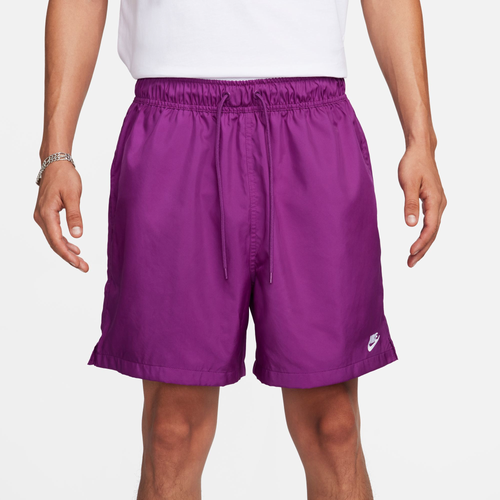 Nike Mens  Club Flow Shorts In Viotech/white