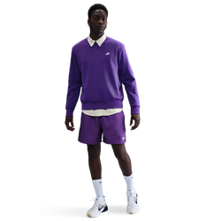 Men's - Nike Club Flow Shorts - Wild Grape/White