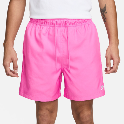 

Nike Mens Nike Club Flow Shorts - Mens Pink/White Size L