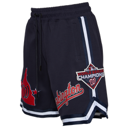 Men's - Pro Standard Nationals Team Logo Shorts - Navy/Navy