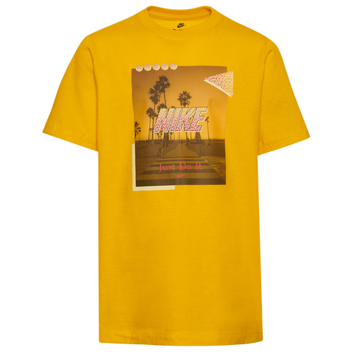 

Boys Nike Nike Sun Splash Beach T-Shirt - Boys' Grade School Uni Gold/Yellow Size L