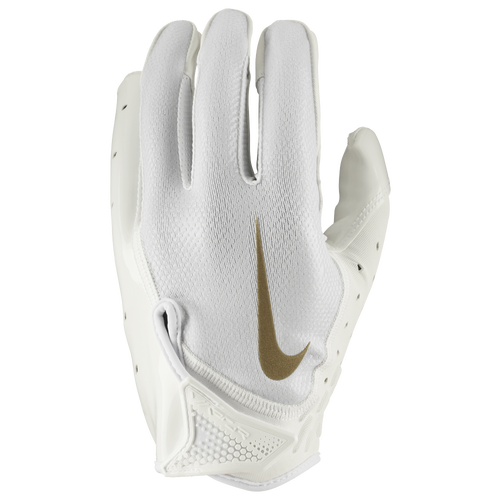 

Nike Mens Nike Vapor Jet 7.0 Receiver Gloves - Mens White/Metallic Gold/White Size XL