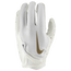 Nike Vapor Jet 7.0 Receiver Gloves - Men's White/White/Metallic Gold