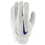 Nike Vapor Jet 7.0 Receiver Gloves - Men's White/White/Court Purple
