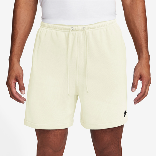 Shop Nike Mens  Club Flow Futura Shorts In Sail/black