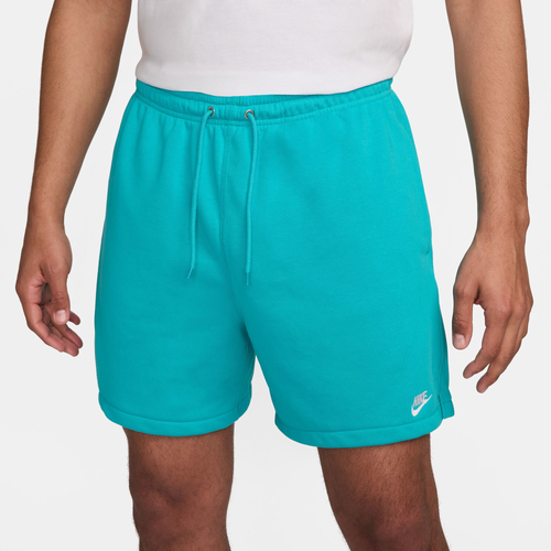 

Nike Mens Nike Club Flow French Terry Shorts - Mens Teal/White Size XL