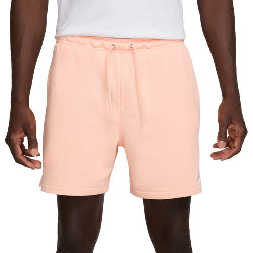 Nike Club Flow French Terry Shorts - Nike Washed Coral/White