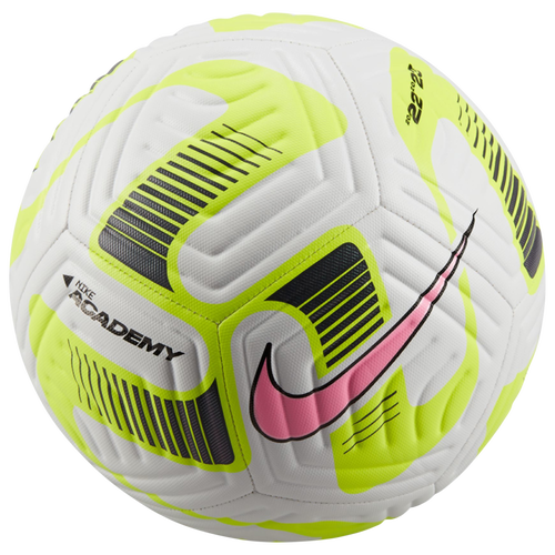 

Nike Nike Academy Soccer Ball - Adult White/Volt/Pink Spell Size 5.0