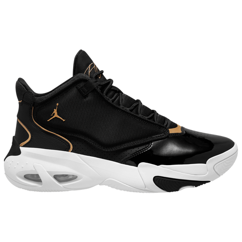 

Jordan Mens Jordan Max Aura 4 - Mens Basketball Shoes Black/Gold/White Size 11.5