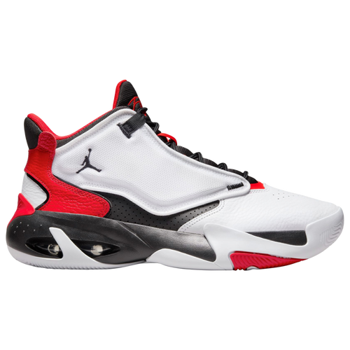 

Jordan Mens Jordan Max Aura 4 - Mens Basketball Shoes White/Black/Red Size 11.5