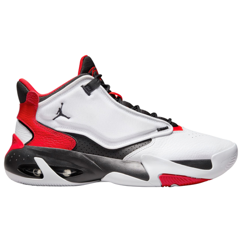 

Jordan Mens Jordan Max Aura 4 - Mens Basketball Shoes White/Black/Red Size 09.5