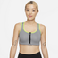 Nike Zip Shape Bra - Women's Gray