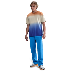 Men's - Nike Open Hem Club Pants - Lt Photo Blue/Lt Photo Blue/White