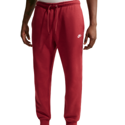 Men's - Nike Club Joggers - Team Crimson/White/Team Crimson