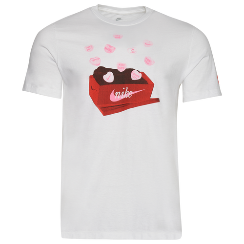 

Nike Mens Nike Sweet Sneaker T-Shirt - Mens White/Pink Size M
