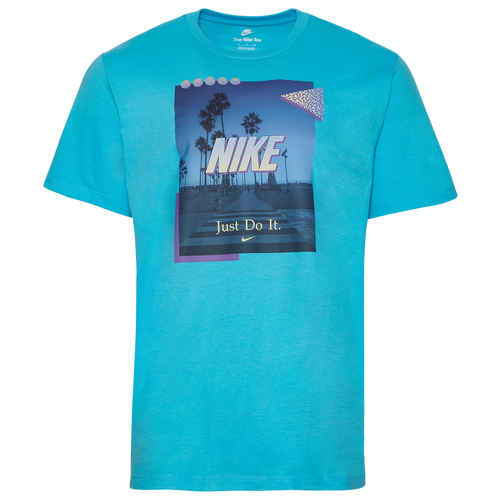 

Nike Mens Nike Sun Splash Beach T-Shirt - Mens Blue/Purple Size S