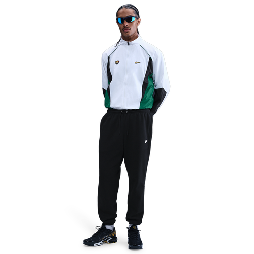  - Nike Club Cuff Fleece Pants - Black/White
