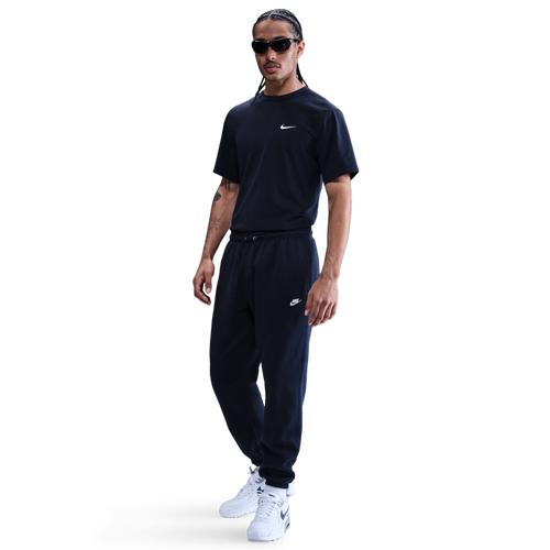 Nike Club Cuff Fleece Pants - Nike Obsidian/White