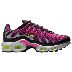 Girls' Grade School - Nike Air Max Plus EMEA - Black/Volt/Hyper Pink