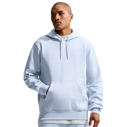  - Nike Club BB Pull Over Hoodie - Hydrogen Blue/White