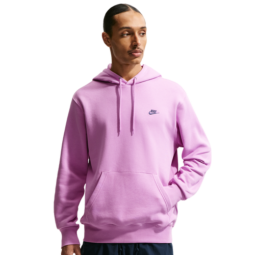 Nike Club BB Pull Over Hoodie - Nike Lt Magenta/Midnight Navy