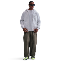 Men's - Nike Club Full-Zip Hoodie - Birch Heather/White/White