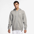 Nike Club Full-Zip Hoodie - Nike Dark Grey Heather/White