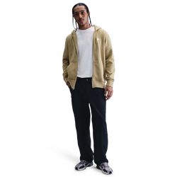 Men's - Nike Club Basketball Full-Zip Hoodie - Parachute Beige/White/Parachute Beige