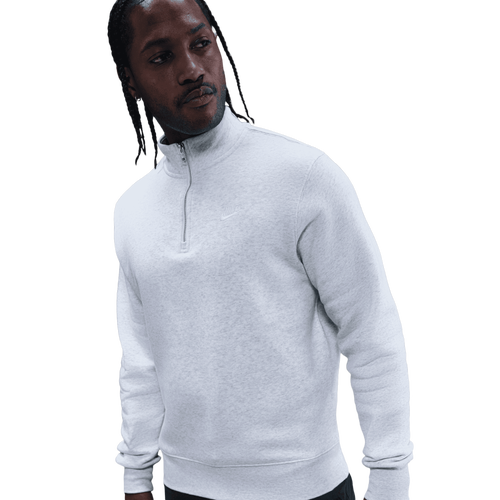 Nike Club Fleece Half-Zip - Nike Gray/White