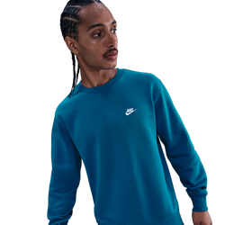 Men's - Nike Club Crew - Green Abyss/White