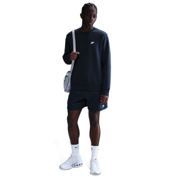 Men's - Nike Club Basketball Crew - Obsidian/White