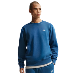 Men's - Nike Club Crew - Court Blue/Lt Khaki