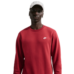 Men's - Nike Club Crew - White/Red