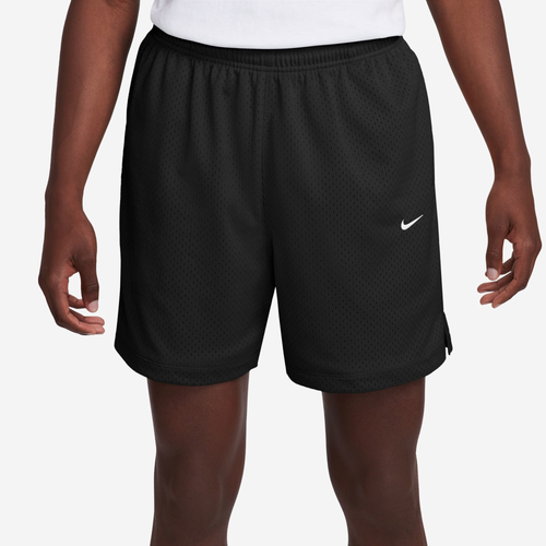 

Nike Mens Nike Solo Swoosh Mesh Shorts - Mens Black/White Size S