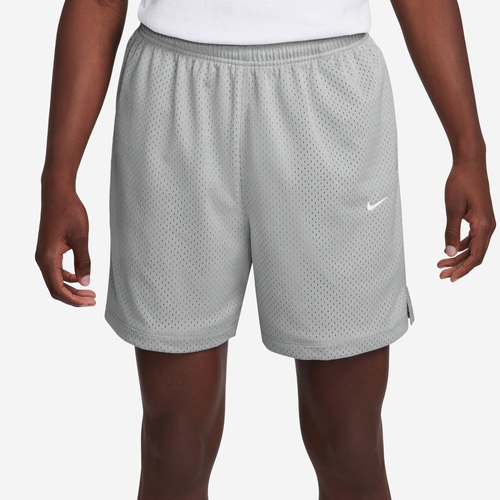 

Nike Mens Nike Solo Swoosh Mesh Shorts - Mens Light Smoke/White Size S