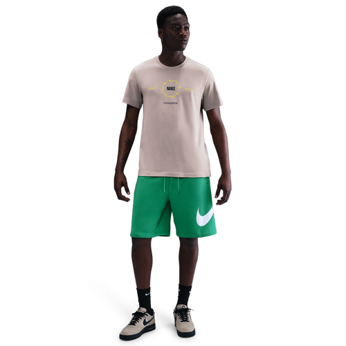 MENS - Nike Club Graphic Shorts - Stadium Green/White