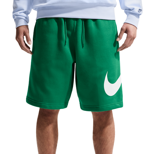 Nike Solo Swoosh Fleece Shorts - Nike Malachite/White