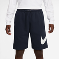 Nike Solo Swoosh Fleece Shorts - Nike Obsidian/White