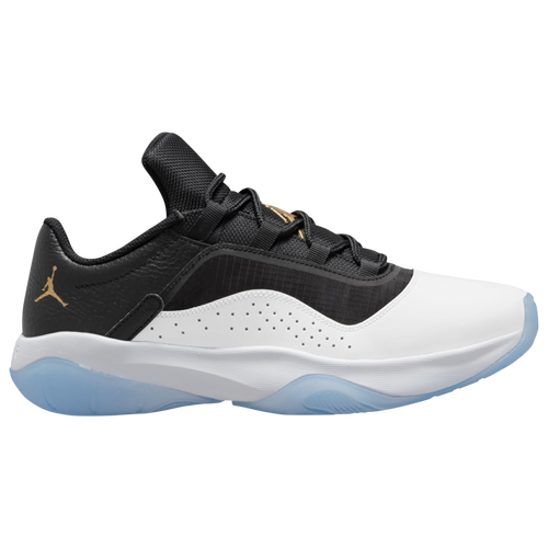 

Jordan Mens Jordan AJ 11 Comfort Low - Mens Basketball Shoes Black/White/Metallic Gold Size 11.0