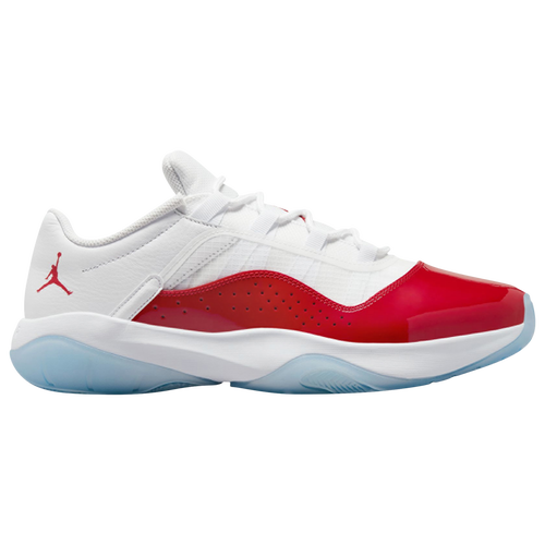 

Jordan Mens Jordan AJ 11 Comfort Low - Mens Basketball Shoes White/Gym Red/Black Size 9.5