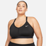 Nike Plus Size V-Neck Bra - Women's Black/Black