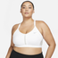 Nike Plus Size V-Neck Bra - Women's White/Grey