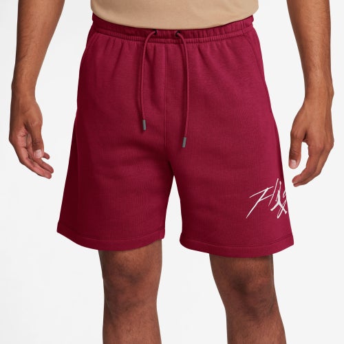 

Jordan Mens Jordan Essential Fleece HBR Shorts - Mens White/Red Size XL