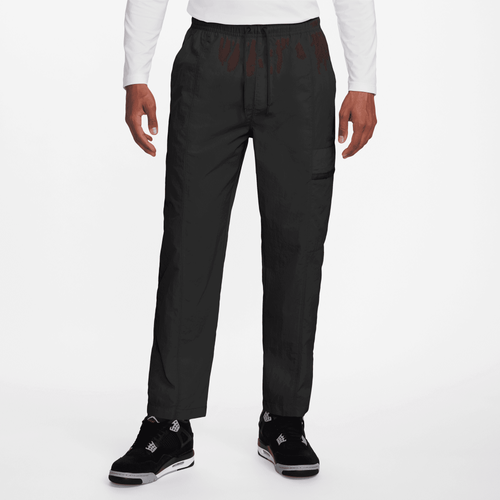 

Jordan Mens Jordan Essential Woven Pants - Mens Black/Black Size L